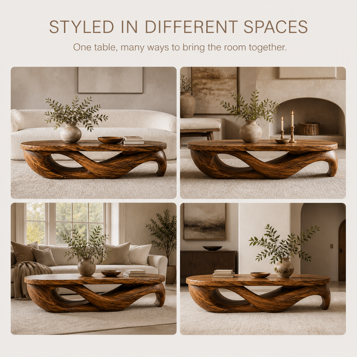 Marin Rounded Wood Coffee Table - Design 325 - product image 10