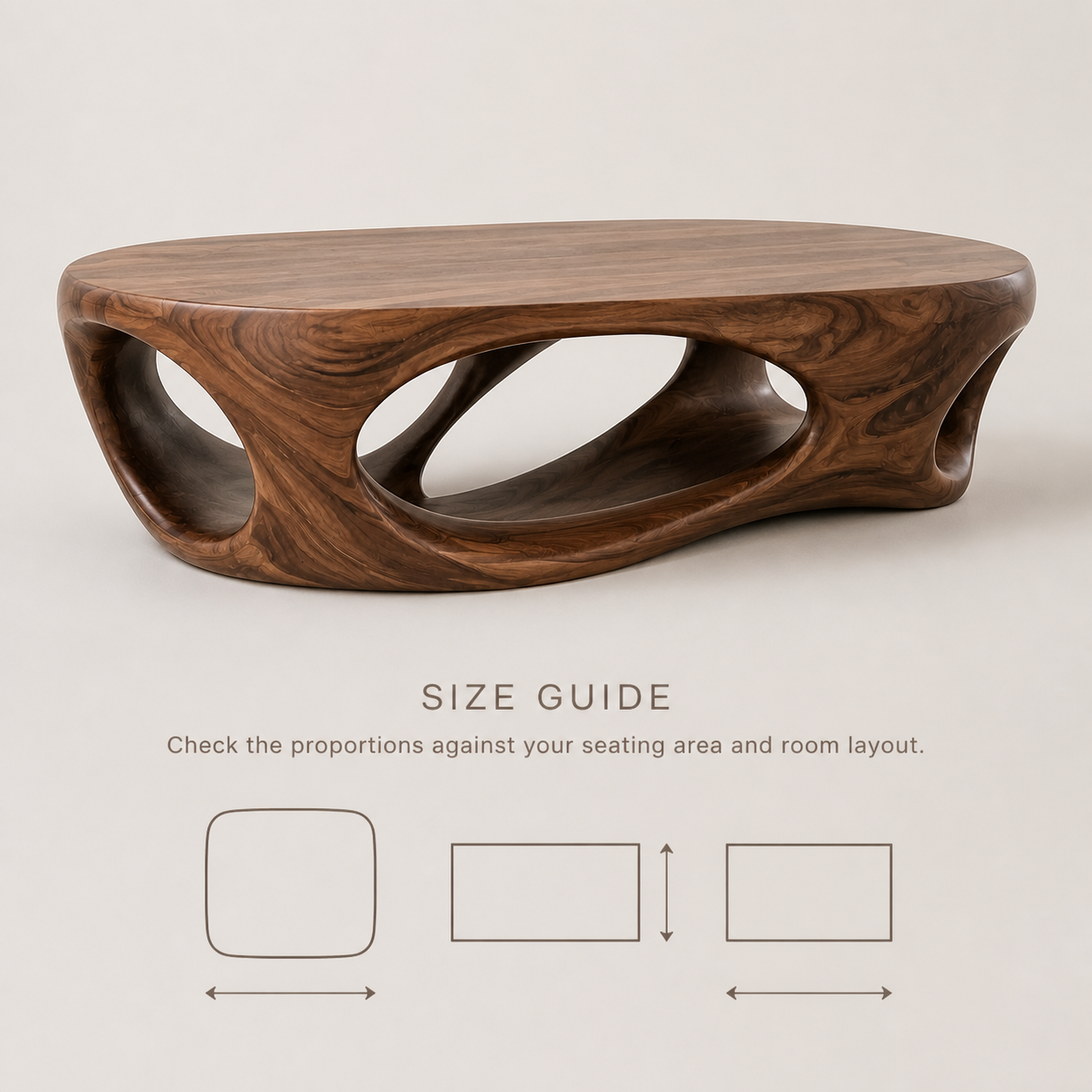 Elara Soft Curve Coffee Table - Design 328 - product image 08