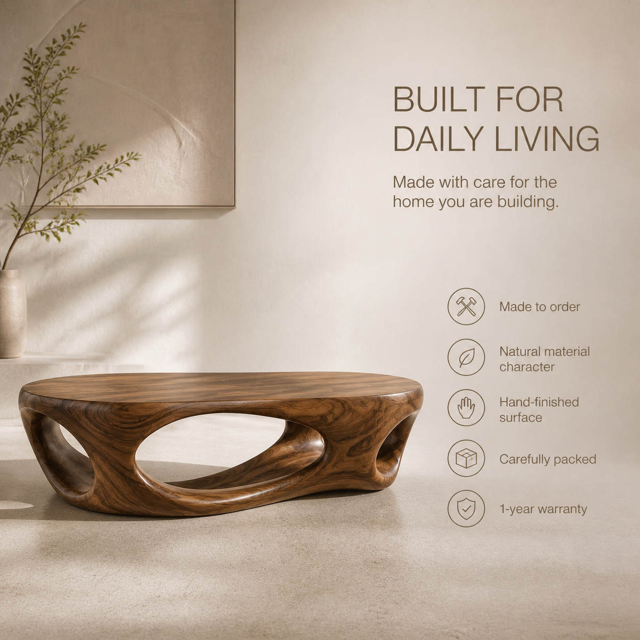 Elara Soft Curve Coffee Table - Design 328 - product image 09
