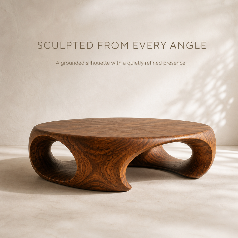 Vale Sculptural Round Coffee Table - Design 331 - product image 03
