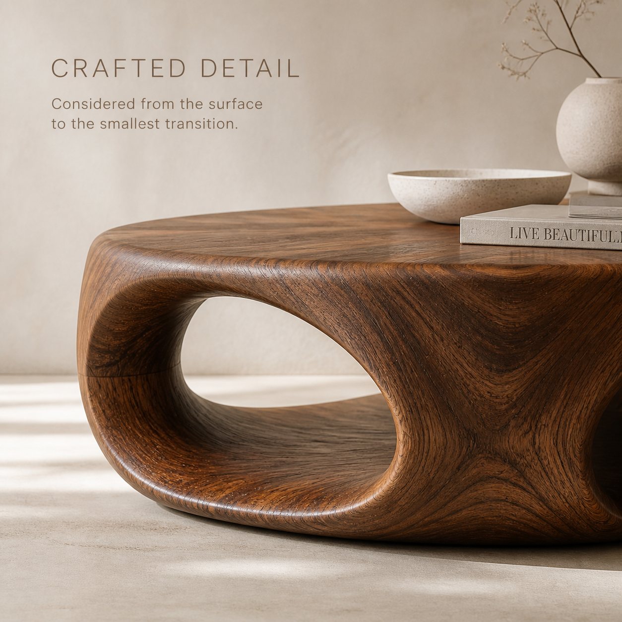 Vale Sculptural Round Coffee Table - Design 331 - product image 06