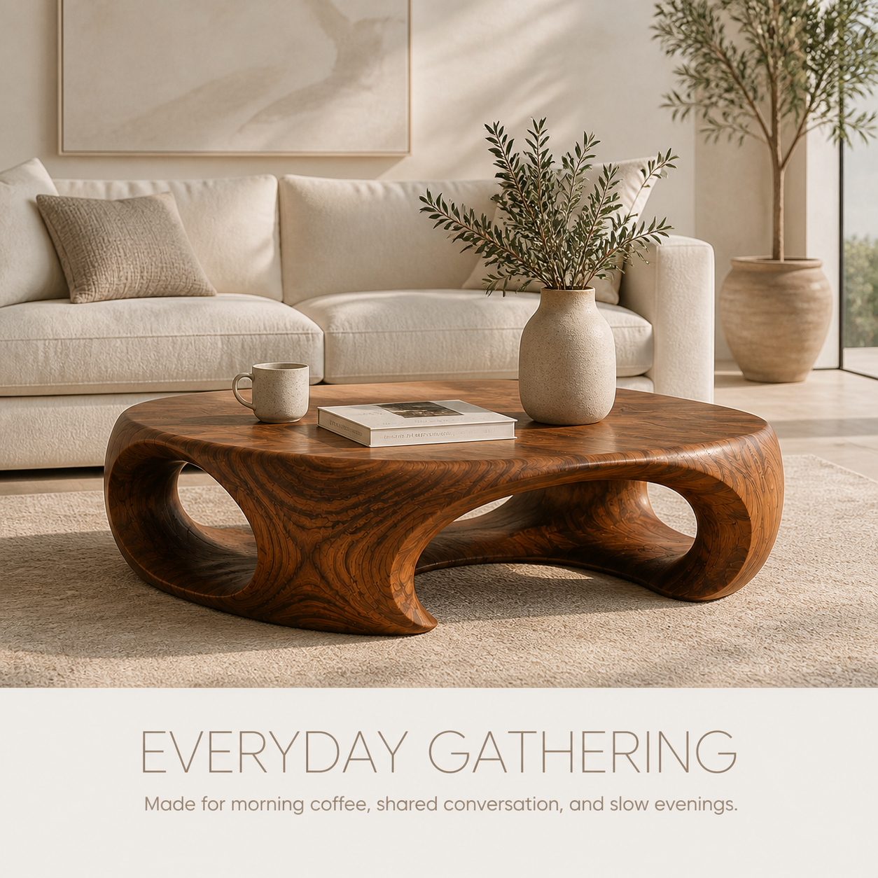 Vale Sculptural Round Coffee Table - Design 331 - product image 07