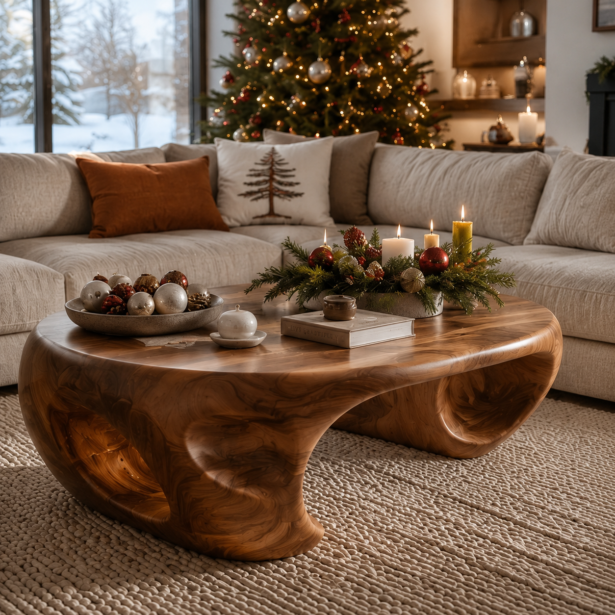 Nolan Arc Living Room Coffee Table - Design 332 - main view