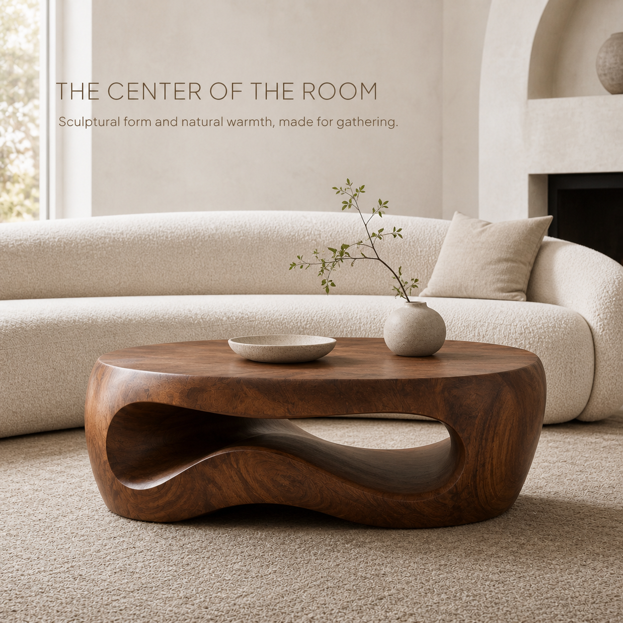 Liora Warm Walnut Coffee Table - Design 333 - product image 02