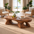 Selene Sculptural Solid Wood Coffee Table - Design 347 - main view