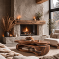 Avira Sculptural Solid Wood Coffee Table - Design 361 - main view