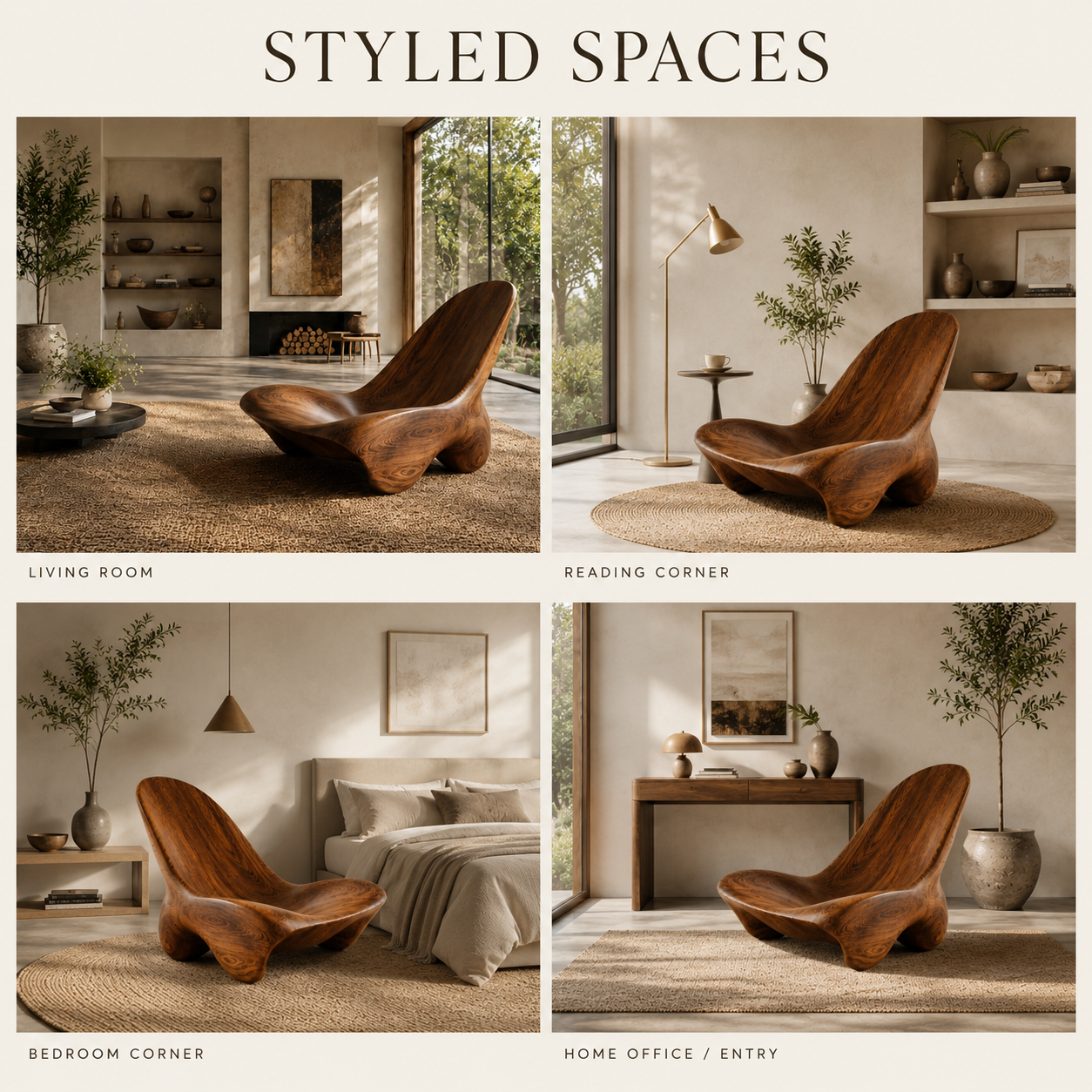 Alden Sculptural Wood Chair - Design 001 - product image 10