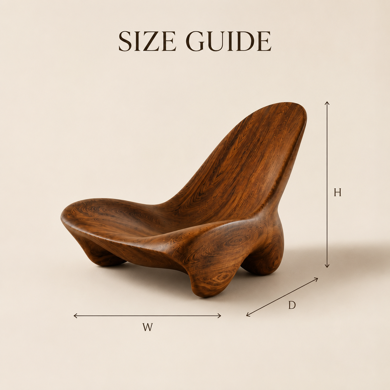 Alden Sculptural Wood Chair - Design 001 - product image 11