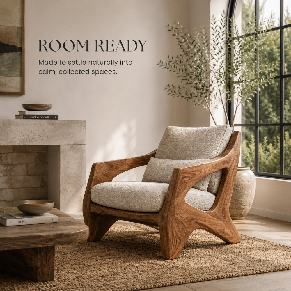 Liora Warm Walnut Accent Chair - Design 004 - product image 03