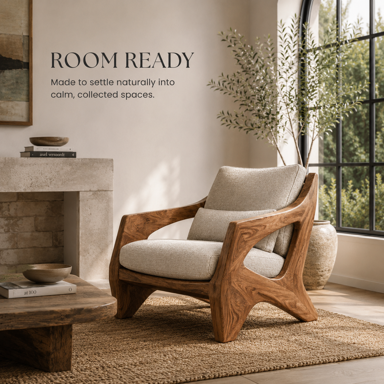 Liora Warm Walnut Accent Chair - Design 004 - product image 03