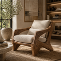 Liora Warm Walnut Accent Chair - Design 004 - main view