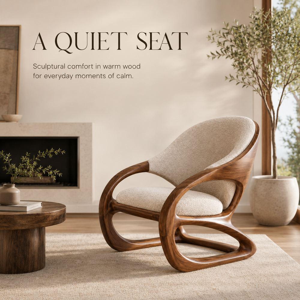 Soren Rounded Wood Chair - Design 005 - main view