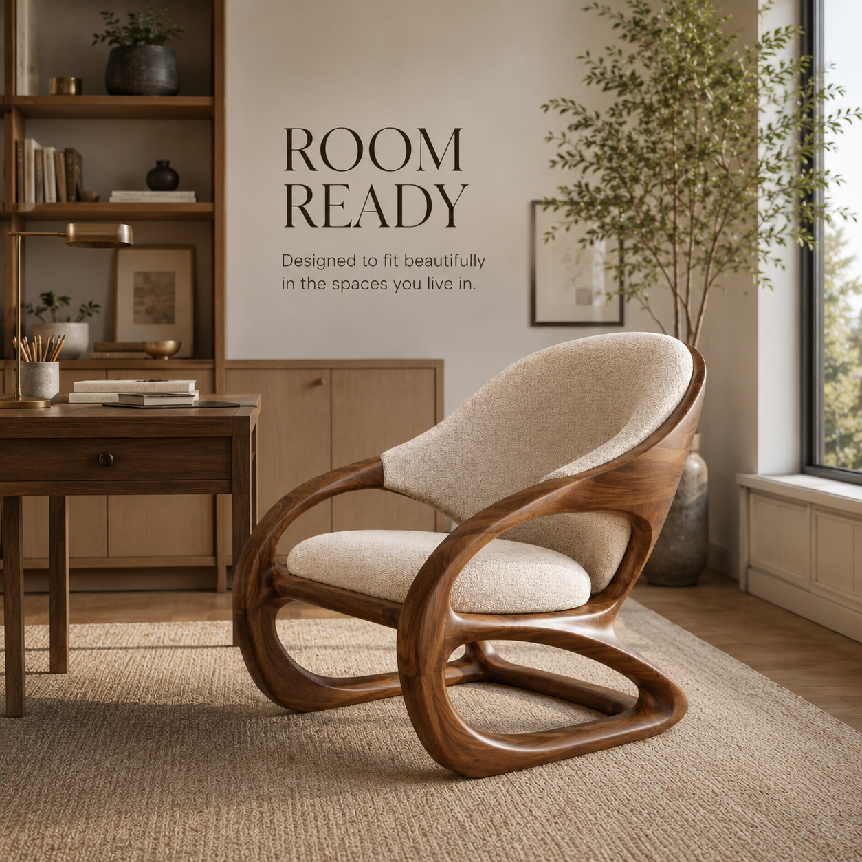 Soren Rounded Wood Chair - Design 005 - product image 02