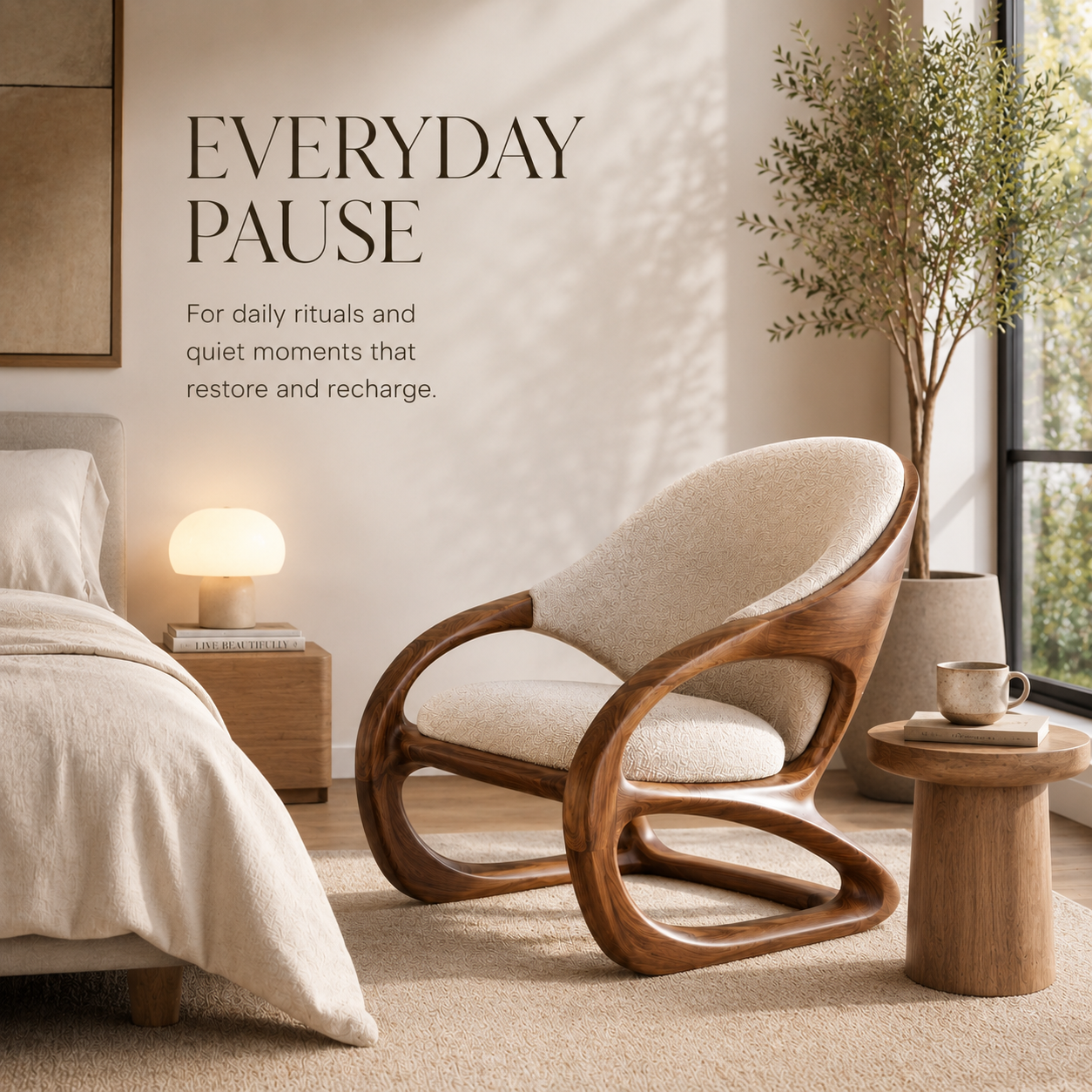 Soren Rounded Wood Chair - Design 005 - product image 03