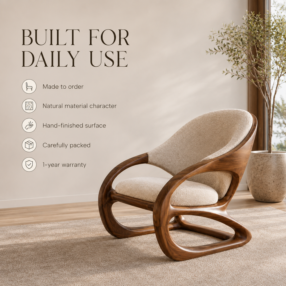 Soren Rounded Wood Chair - Design 005 - product image 04