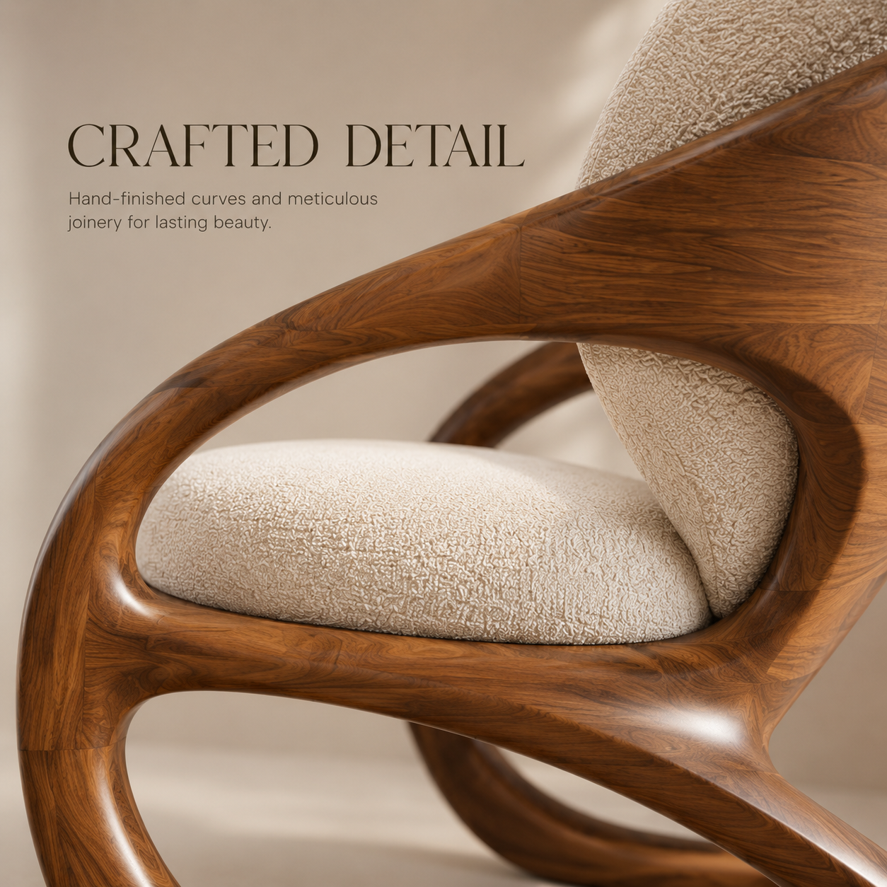 Soren Rounded Wood Chair - Design 005 - product image 07