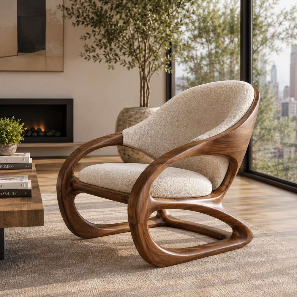 Soren Rounded Wood Chair - Design 005 - product image 11