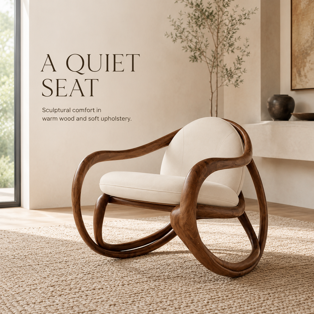 Brielle Sculpted Wood Chair - Design 010 - main view
