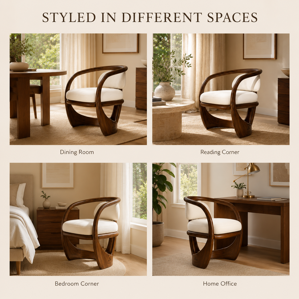 Alden Sculptural Wood Chair - Design 011 - product image 04