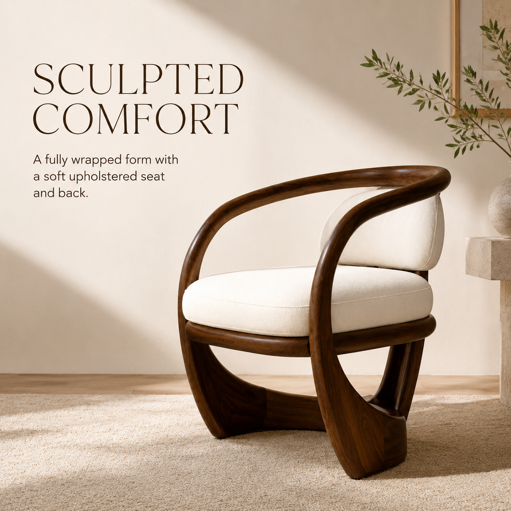 Alden Sculptural Wood Chair - Design 011 - product image 06