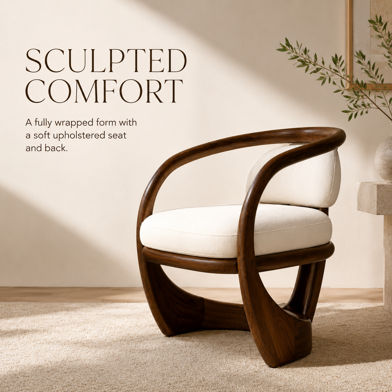 Alden Sculptural Wood Chair - Design 011 - product image 06