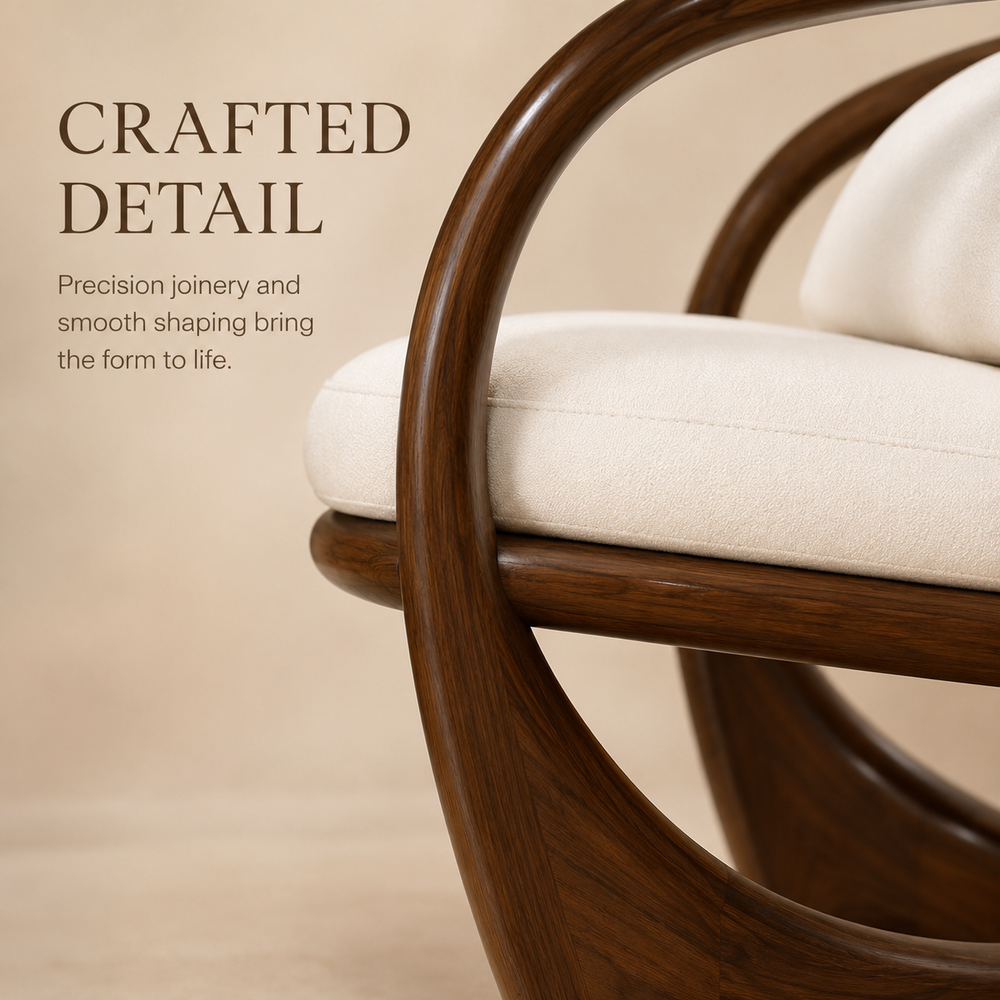 Alden Sculptural Wood Chair - Design 011 - product image 07