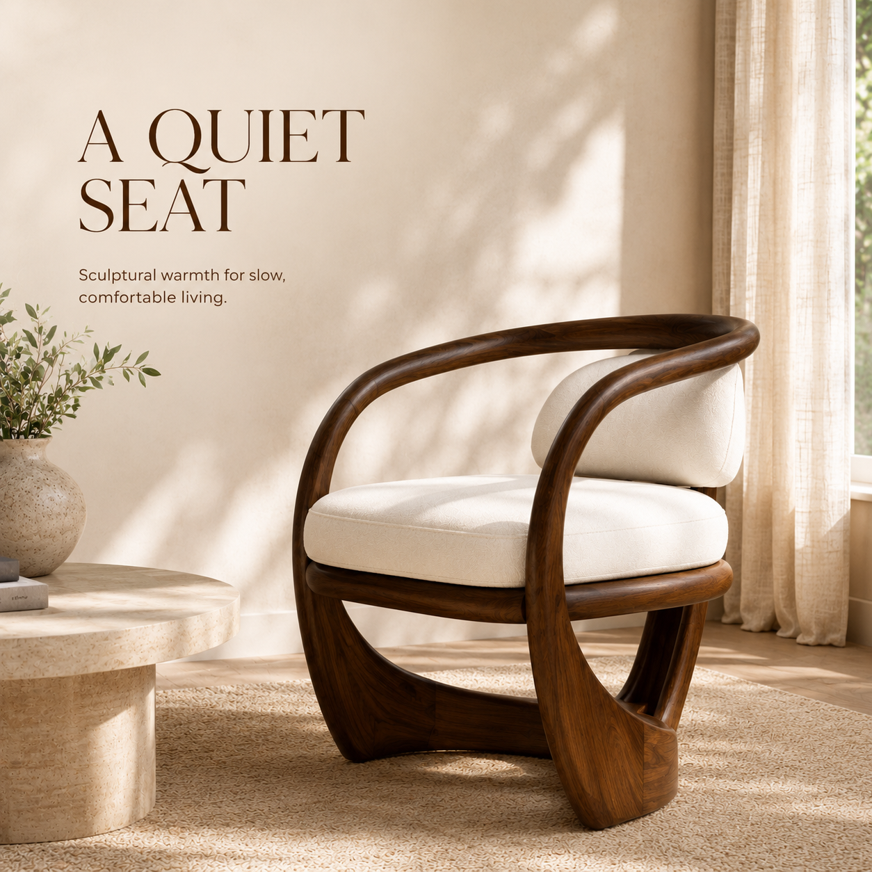 Alden Sculptural Wood Chair - Design 011 - product image 10