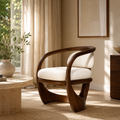 Alden Sculptural Wood Chair - Design 011 - main view