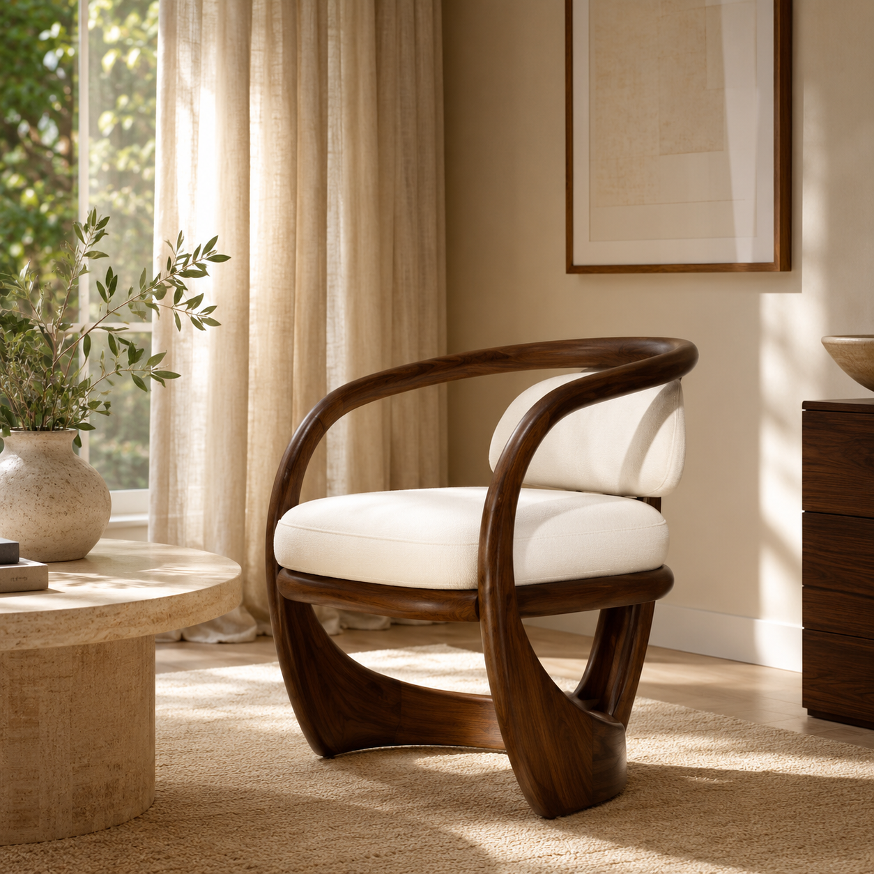Alden Sculptural Wood Chair - Design 011 - product image 11