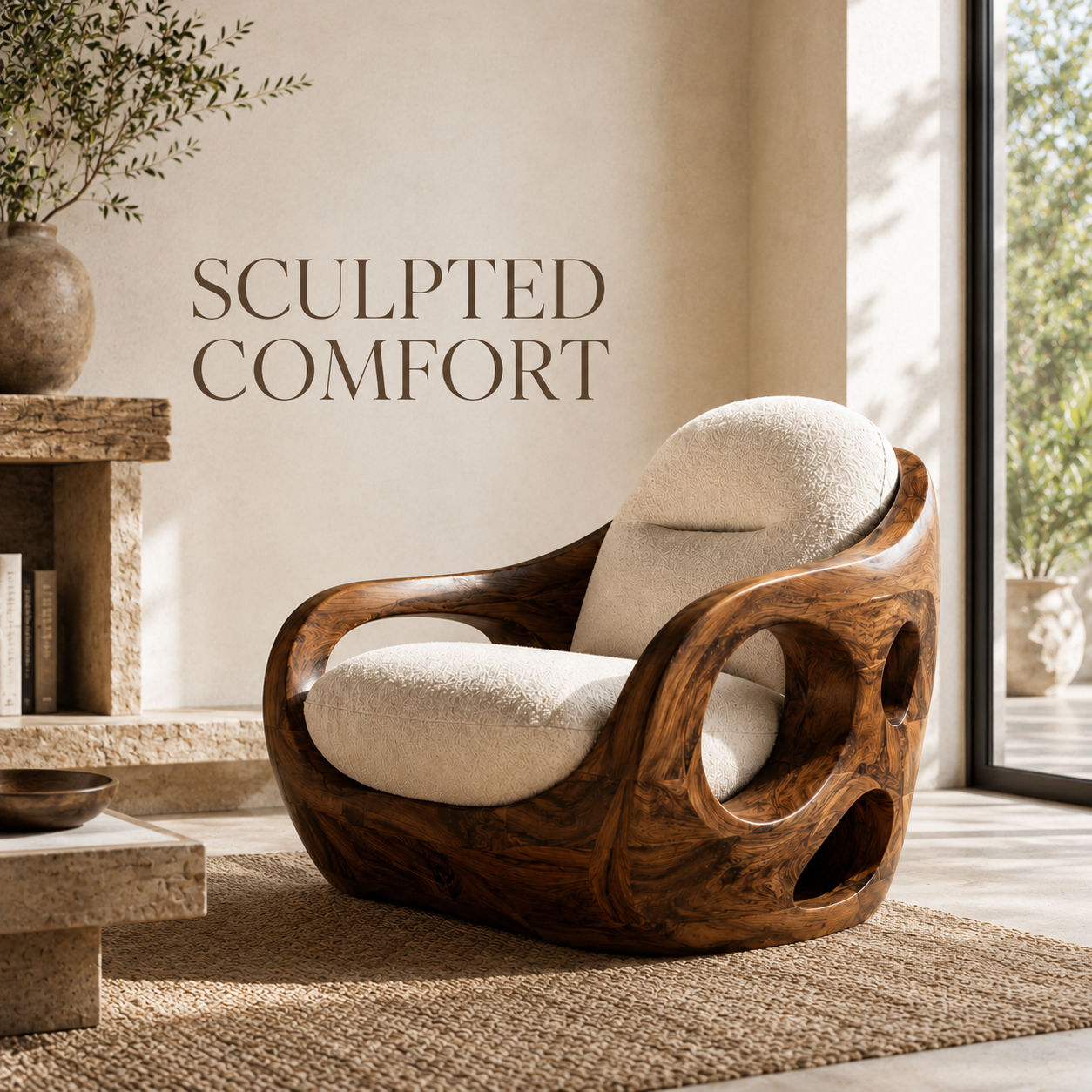 Liora Warm Walnut Accent Chair - Design 014 - product image 02