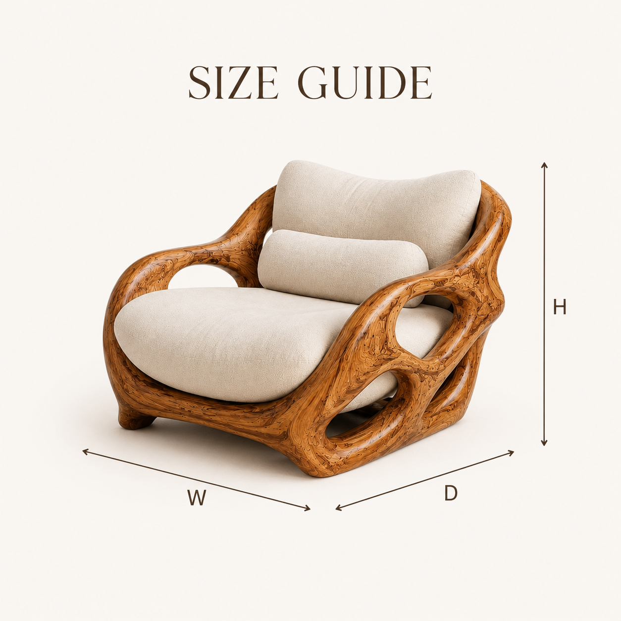 Calder Organic Modern Chair - Design 018 - product image 03