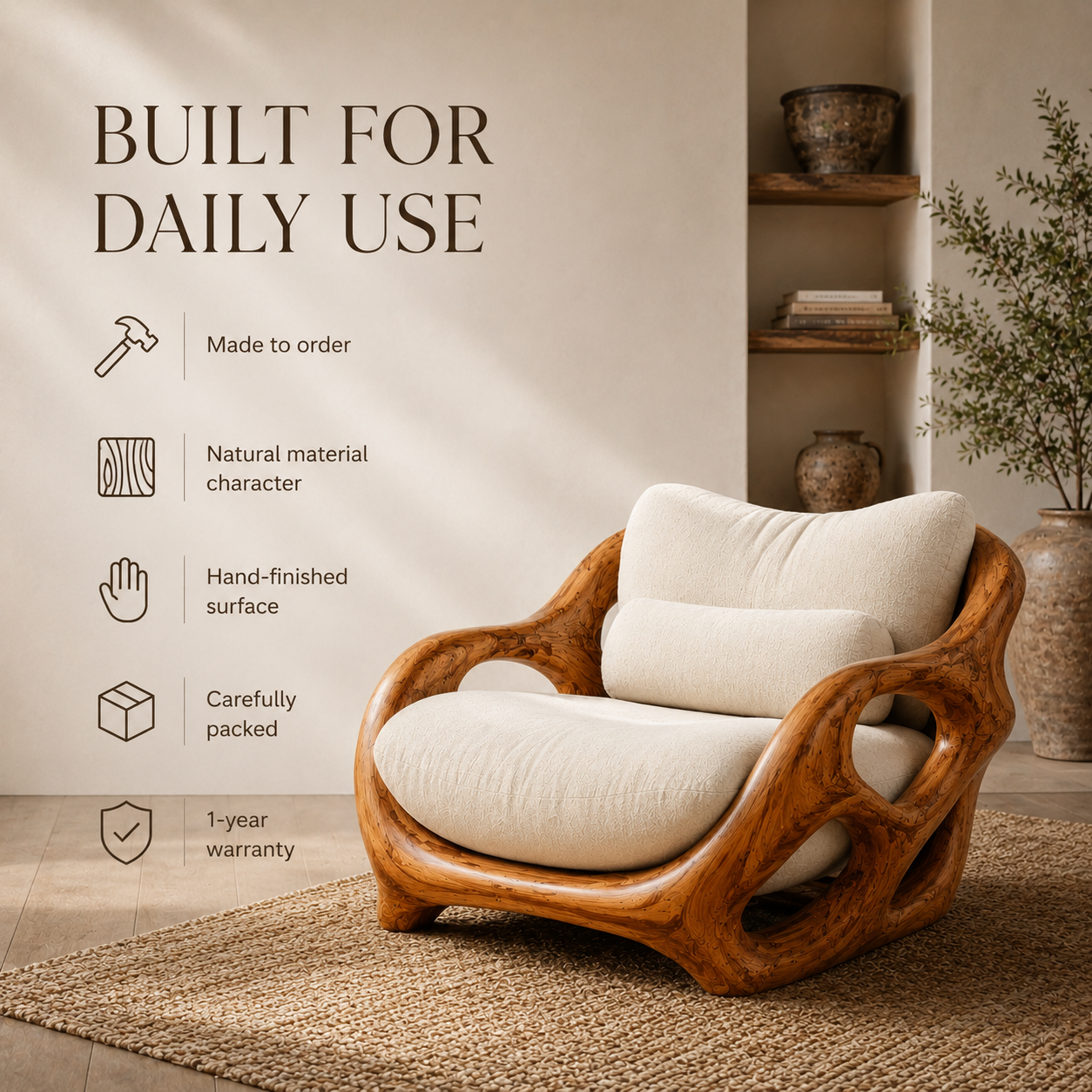 Calder Organic Modern Chair - Design 018 - product image 09