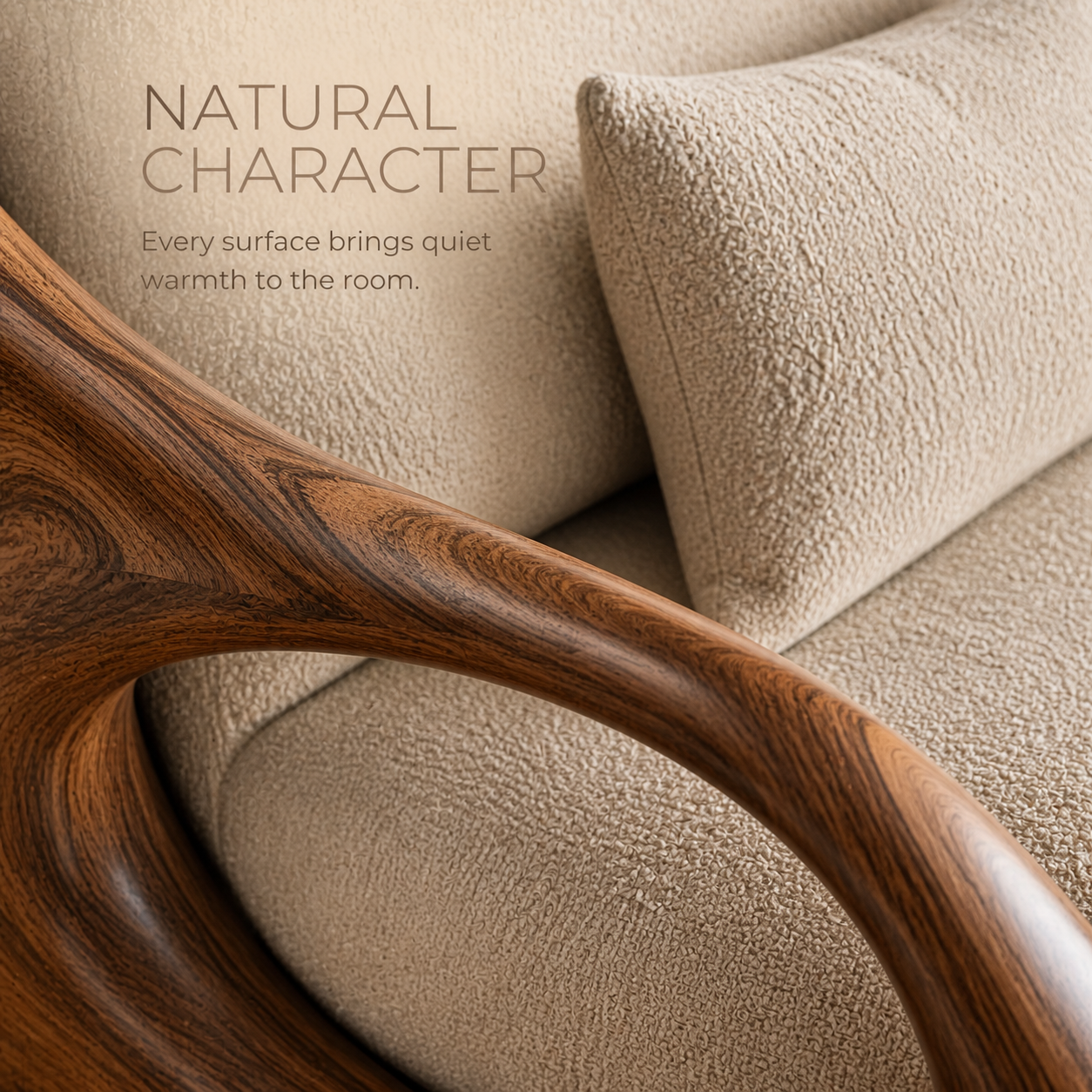 Alden Sculptural Natural Wood Lounge Chair - Design 019 - product image 05