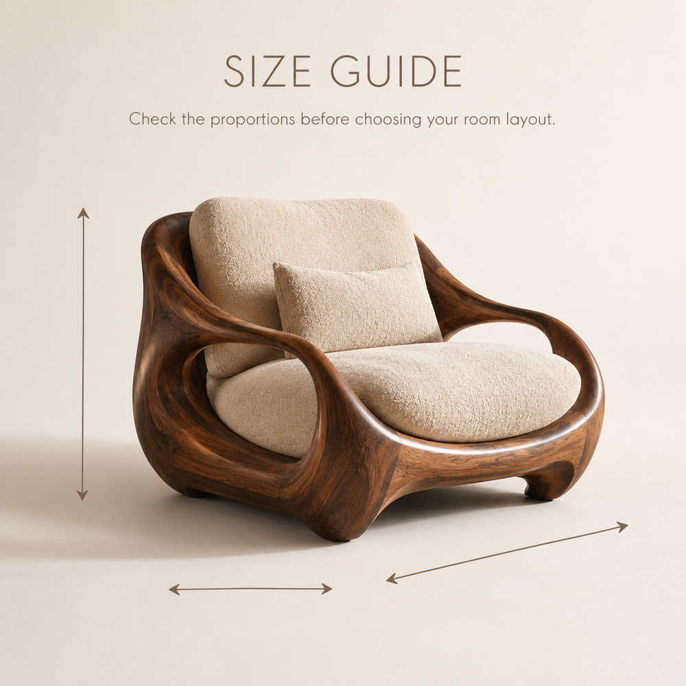 Alden Sculptural Natural Wood Lounge Chair - Design 019 - product image 08