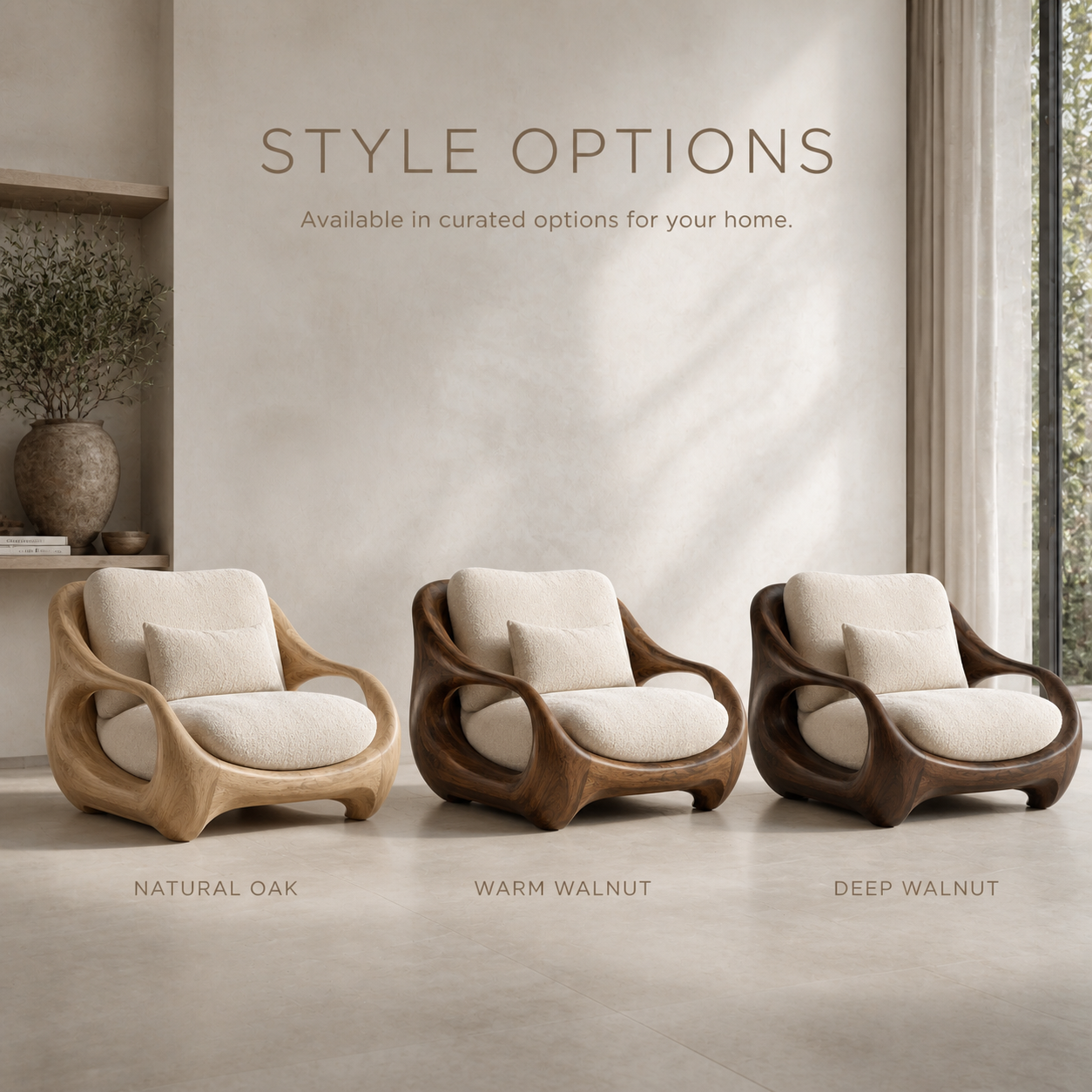 Alden Sculptural Natural Wood Lounge Chair - Design 019 - product image 11