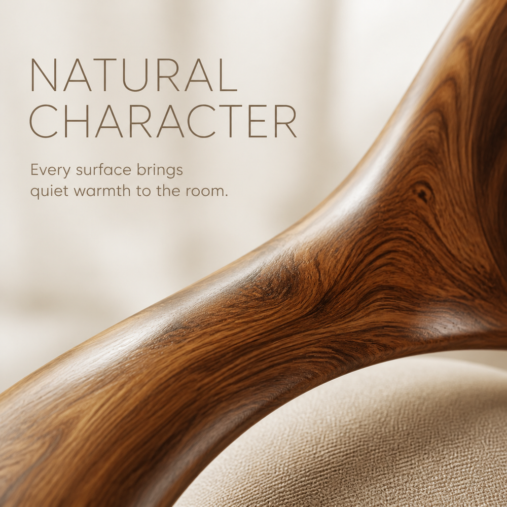Mira Organic Natural Wood Lounge Chair - Design 021 - product image 05