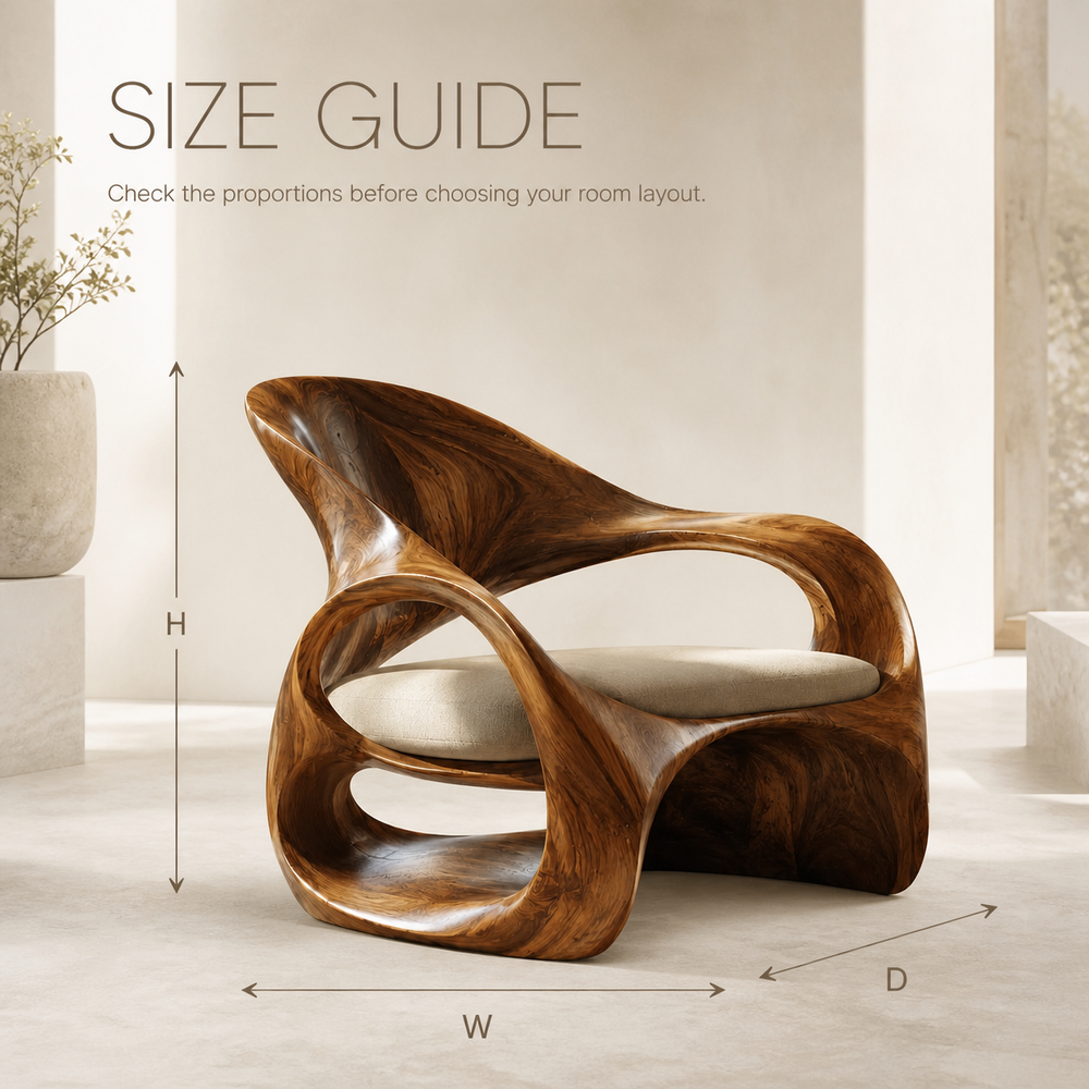 Mira Organic Natural Wood Lounge Chair - Design 021 - product image 08