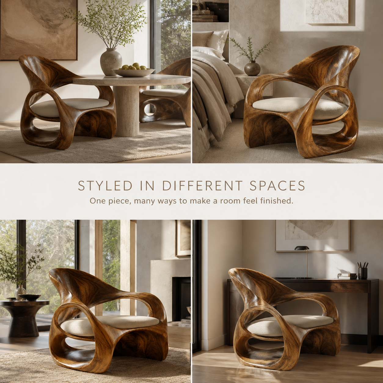 Mira Organic Natural Wood Lounge Chair - Design 021 - product image 10