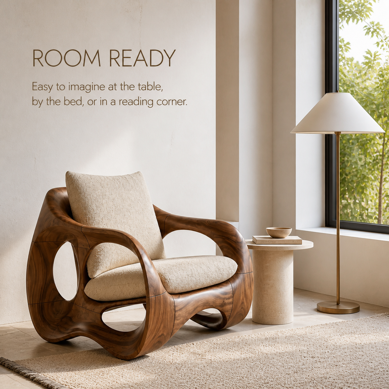 Rowan Hollow Form Natural Wood Chair - Design 022 - product image 04