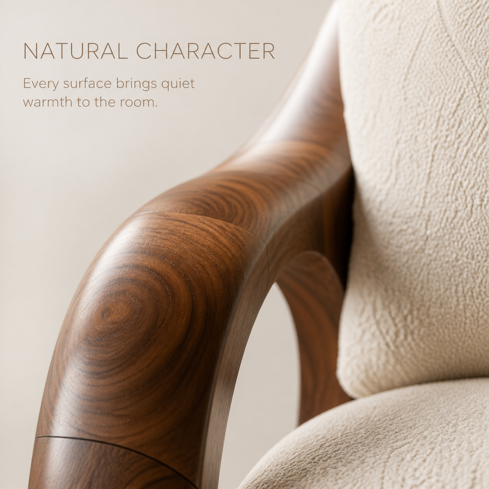 Rowan Hollow Form Natural Wood Chair - Design 022 - product image 05