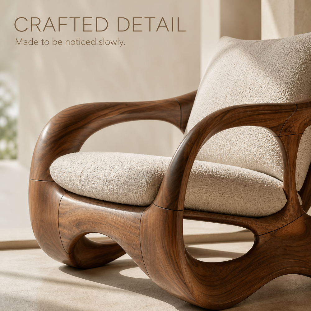Rowan Hollow Form Natural Wood Chair - Design 022 - product image 06