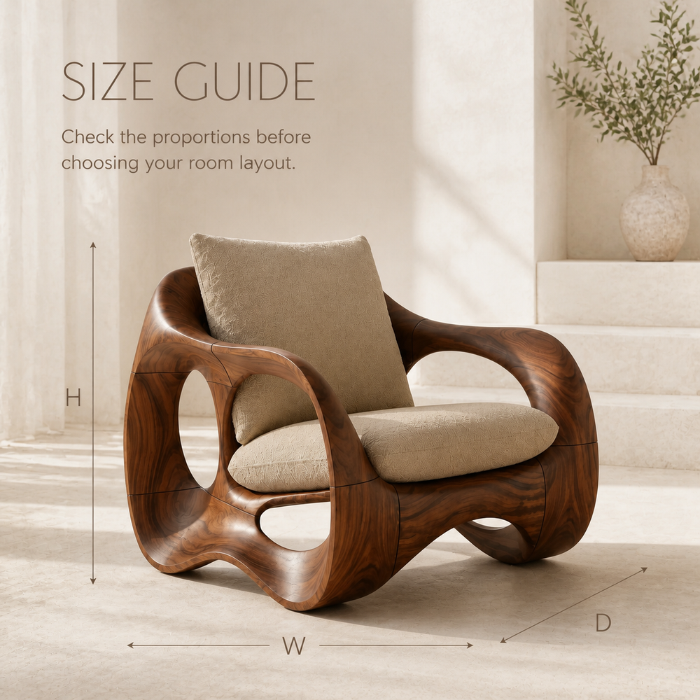 Rowan Hollow Form Natural Wood Chair - Design 022 - product image 08