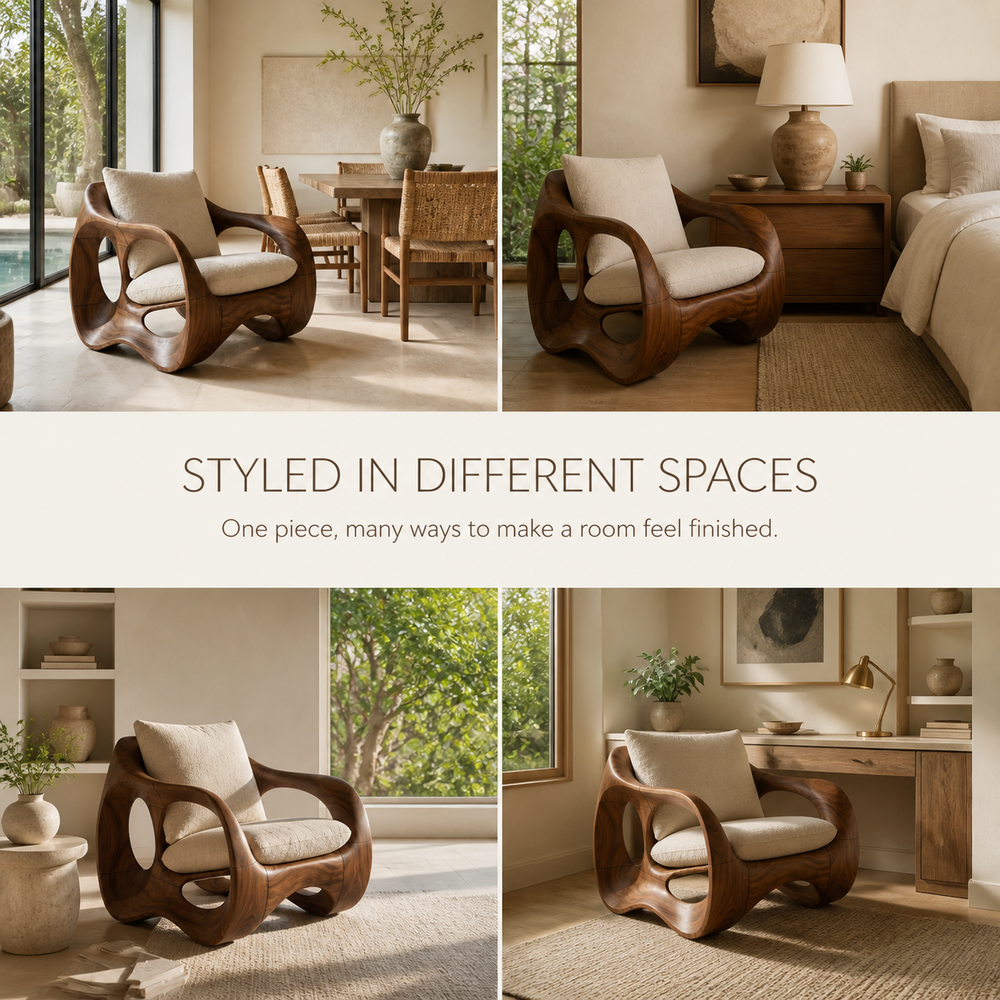 Rowan Hollow Form Natural Wood Chair - Design 022 - product image 10
