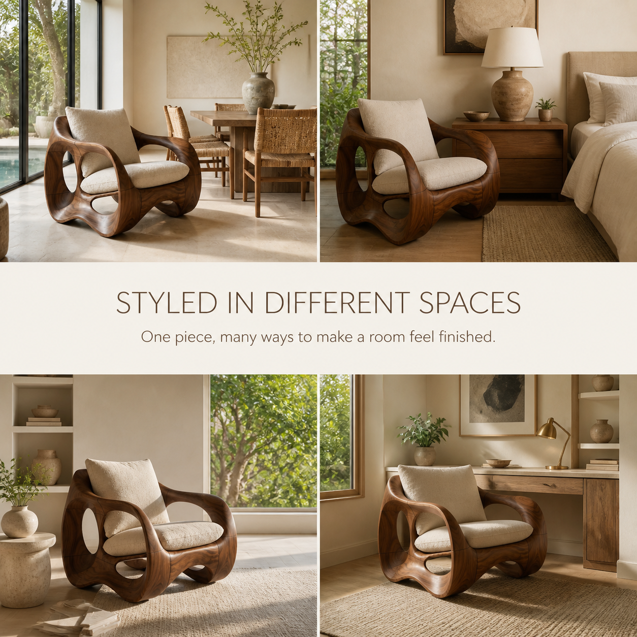 Rowan Hollow Form Natural Wood Chair - Design 022 - product image 10
