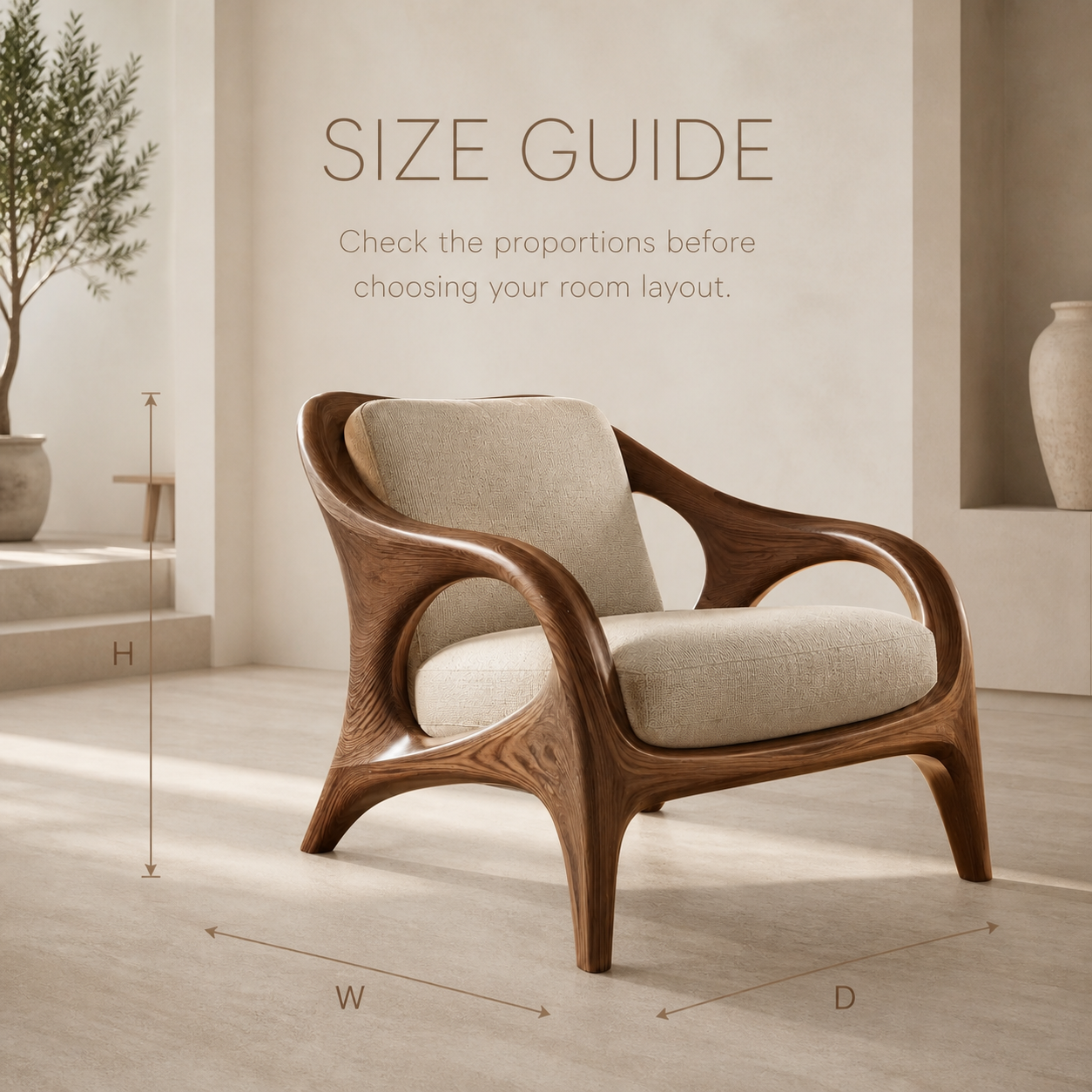 Soren Rounded Natural Wood Lounge Chair - Design 024 - product image 08