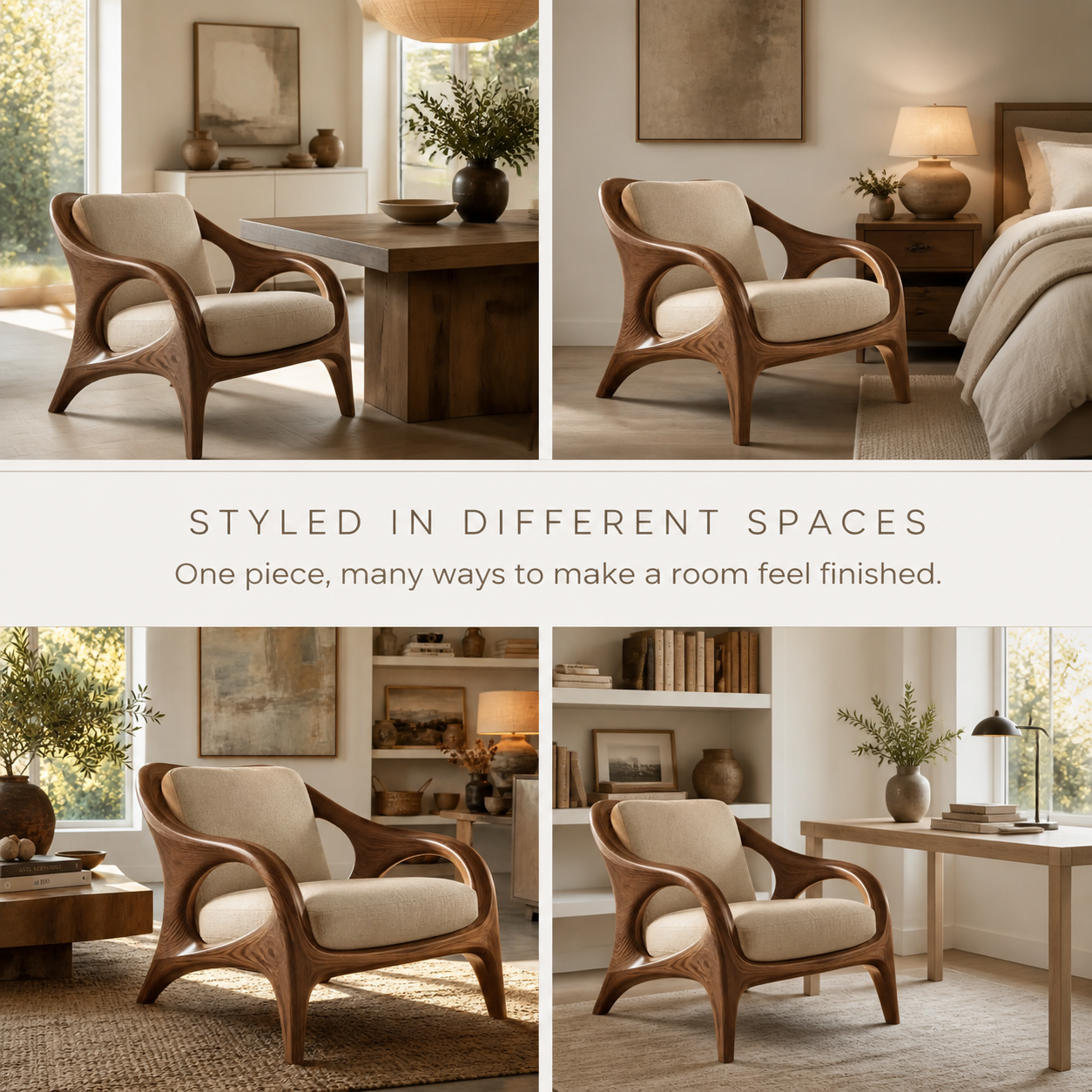 Soren Rounded Natural Wood Lounge Chair - Design 024 - product image 10