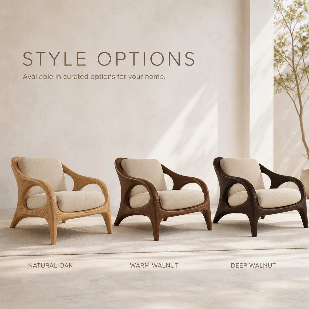 Soren Rounded Natural Wood Lounge Chair - Design 024 - product image 11