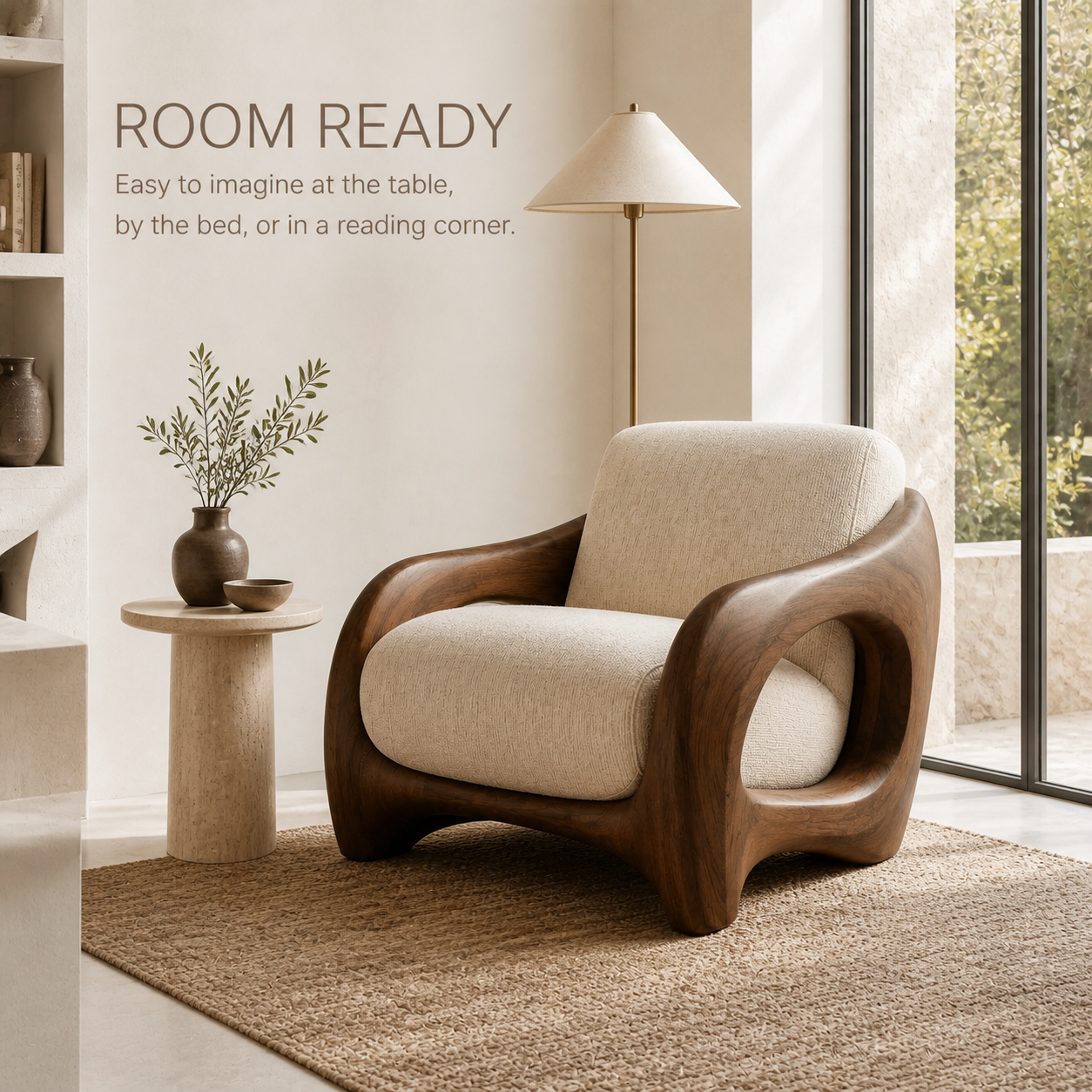 Elara Gallery Natural Wood Accent Chair - Design 025 - product image 04