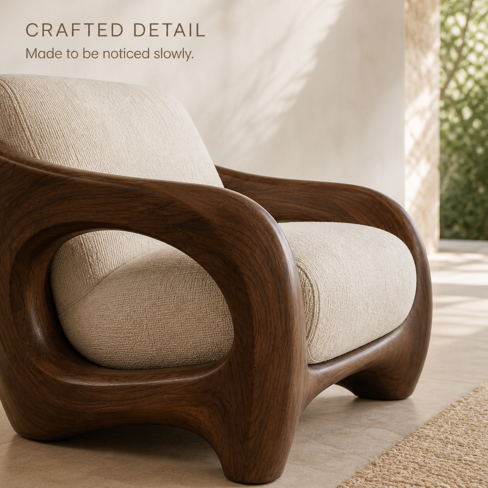 Elara Gallery Natural Wood Accent Chair - Design 025 - product image 06