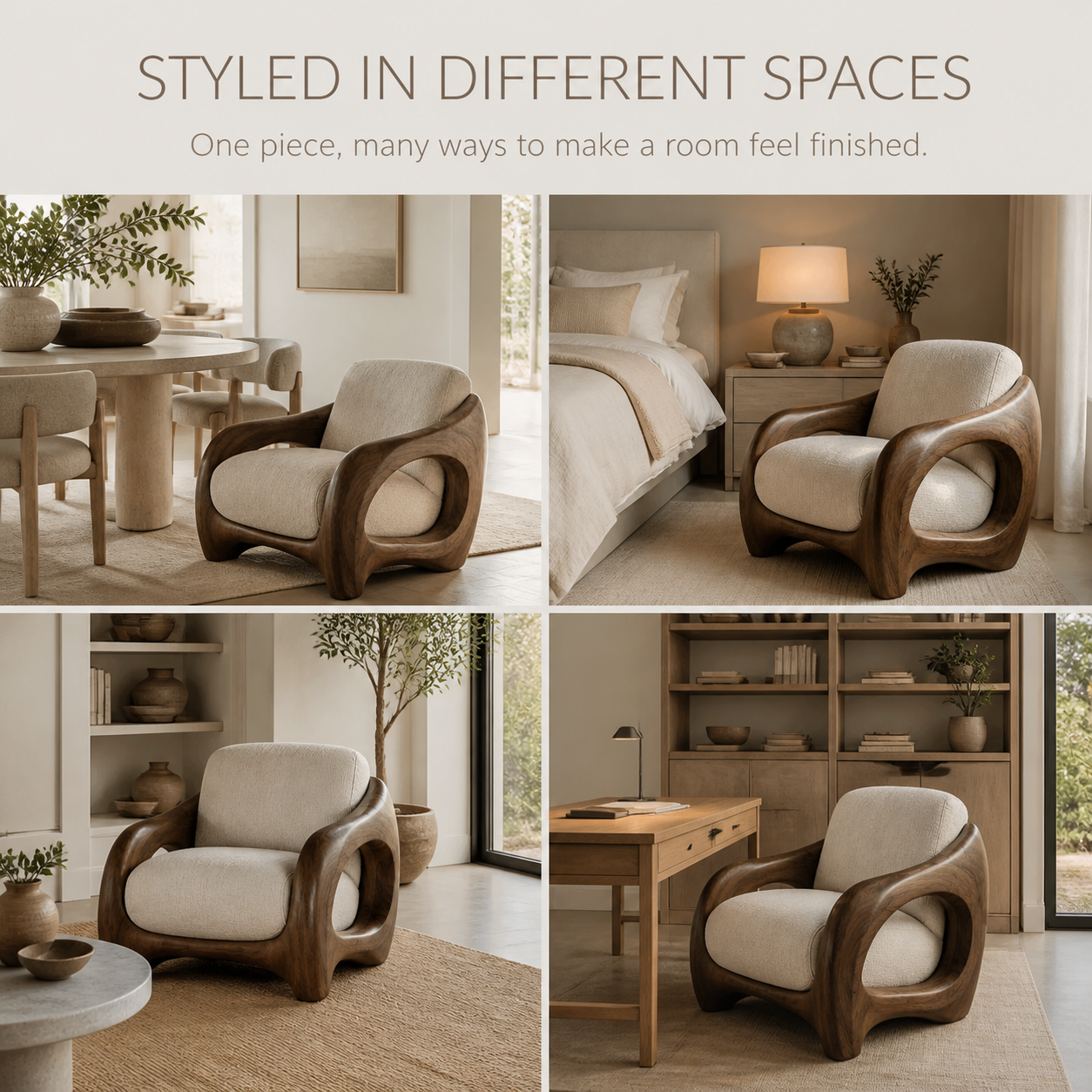 Elara Gallery Natural Wood Accent Chair - Design 025 - product image 10